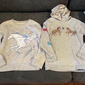 Two Girls size 6 sweatshirts